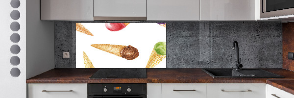 Cooker splashback Ice-cream