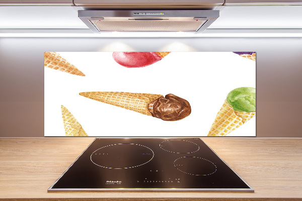 Cooker splashback Ice-cream