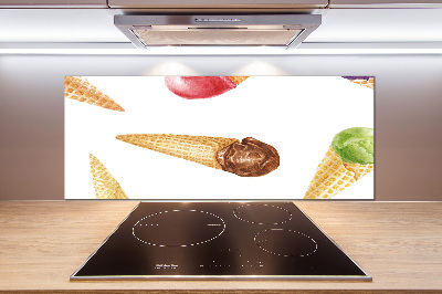 Cooker splashback Ice-cream