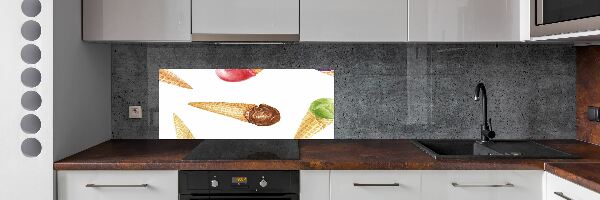 Cooker splashback Ice-cream