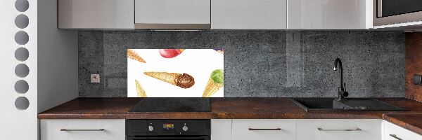 Cooker splashback Ice-cream