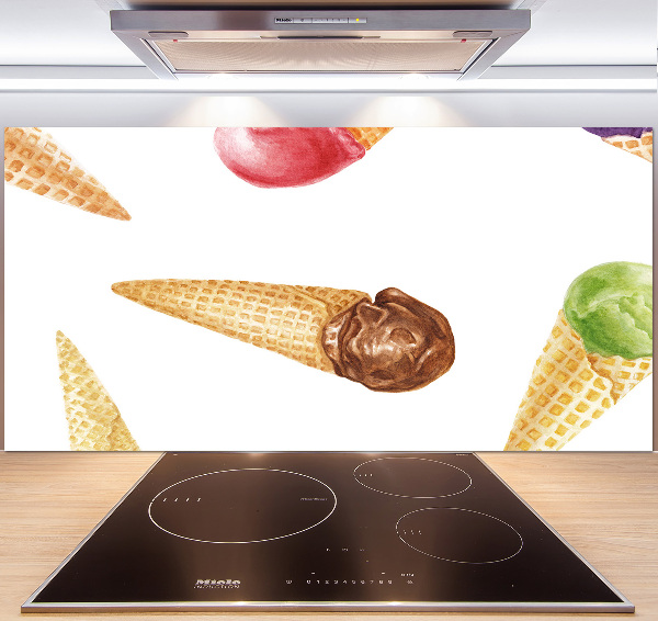 Cooker splashback Ice-cream