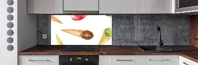 Cooker splashback Ice-cream