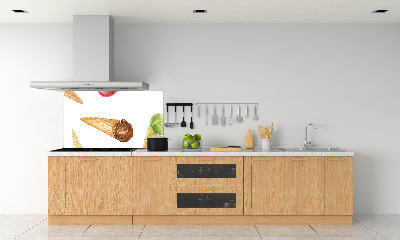 Cooker splashback Ice-cream