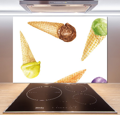 Cooker splashback Ice-cream