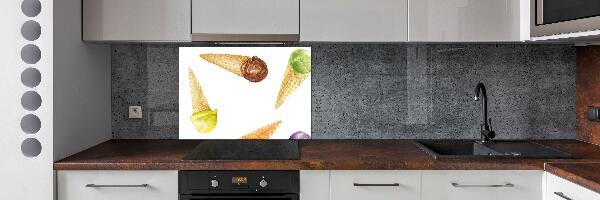 Cooker splashback Ice-cream