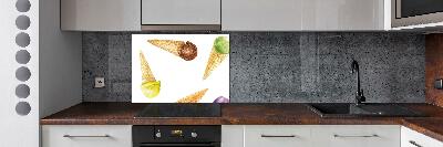 Cooker splashback Ice-cream