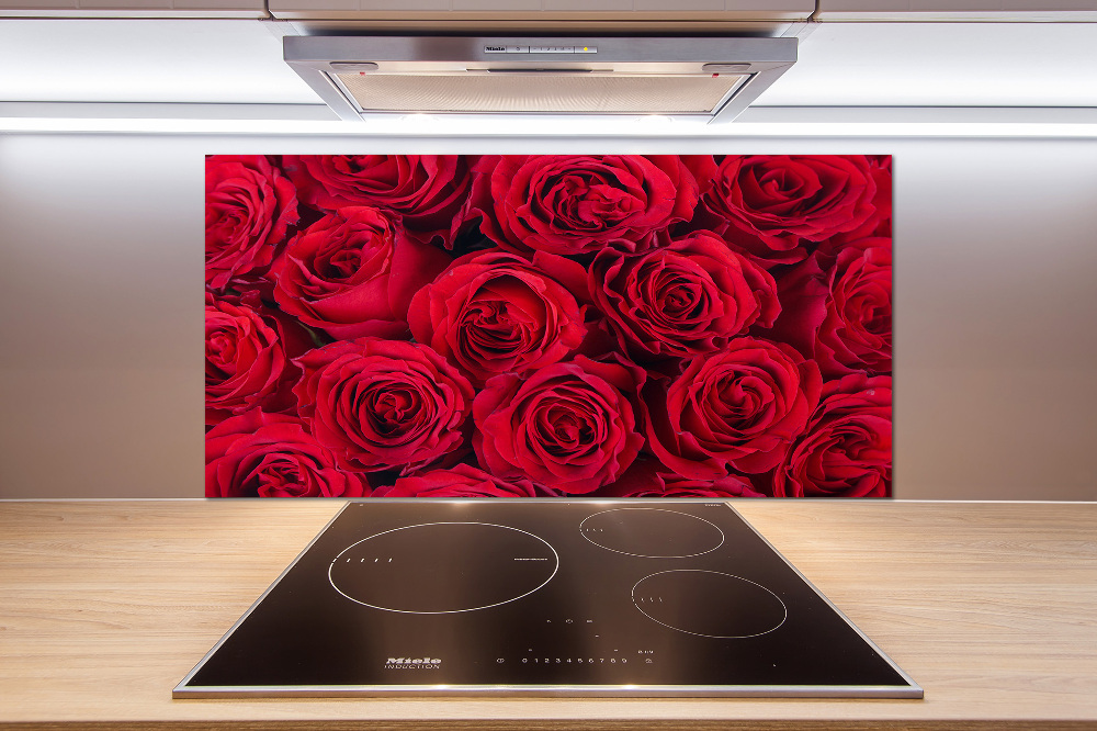 Cooker splashback Roses