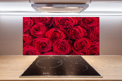 Cooker splashback Roses