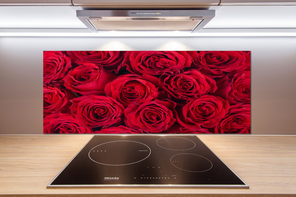 Cooker splashback Roses