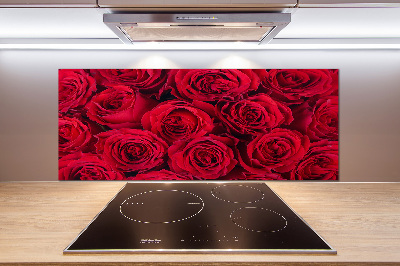 Cooker splashback Roses