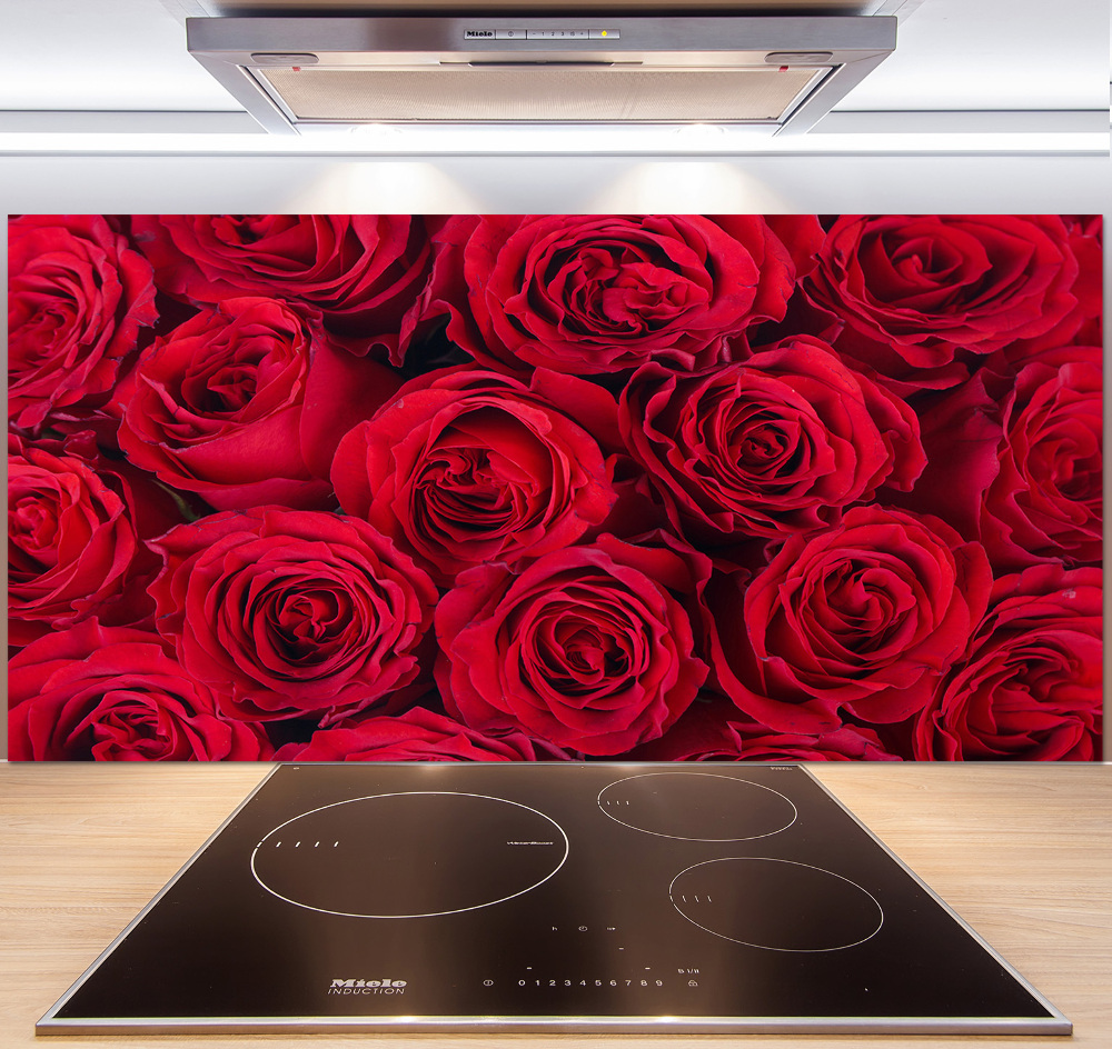 Cooker splashback Roses