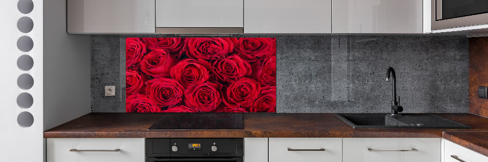 Cooker splashback Roses