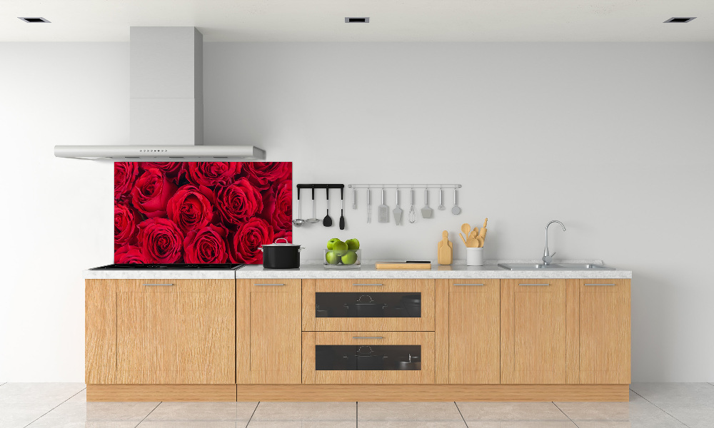 Cooker splashback Roses