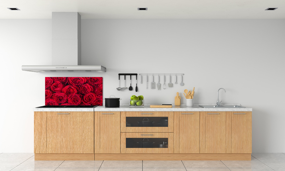 Cooker splashback Roses