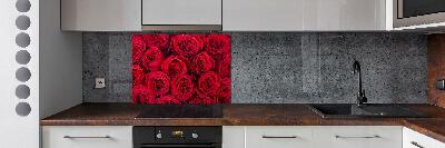 Cooker splashback Roses