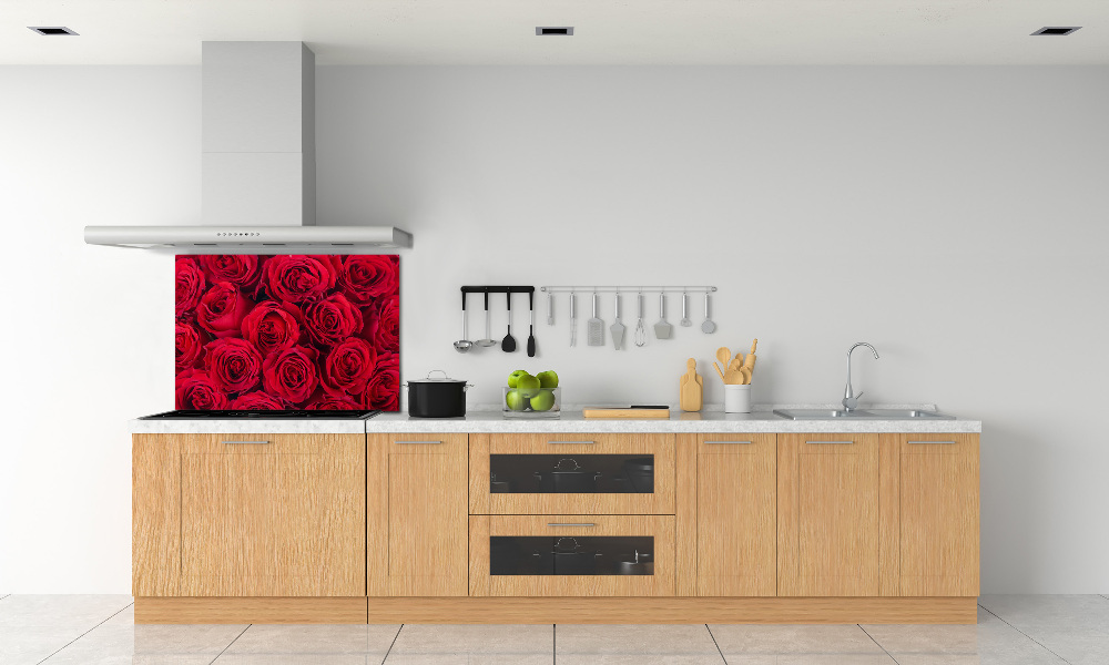 Cooker splashback Roses