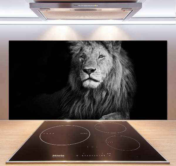 Cooker splashback Lion