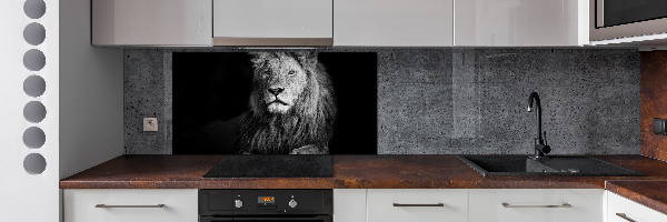 Cooker splashback Lion