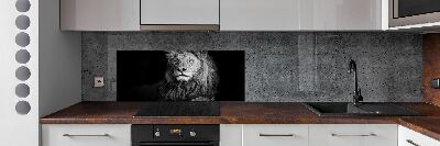 Cooker splashback Lion