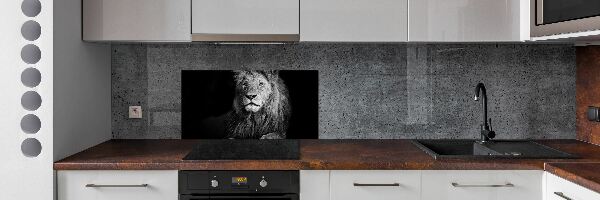 Cooker splashback Lion