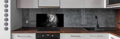 Cooker splashback Lion