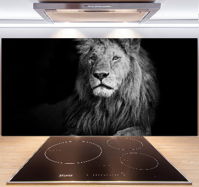 Cooker splashback Lion