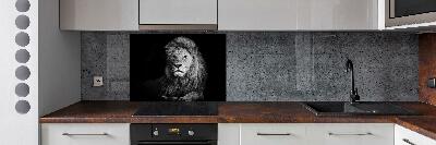 Cooker splashback Lion