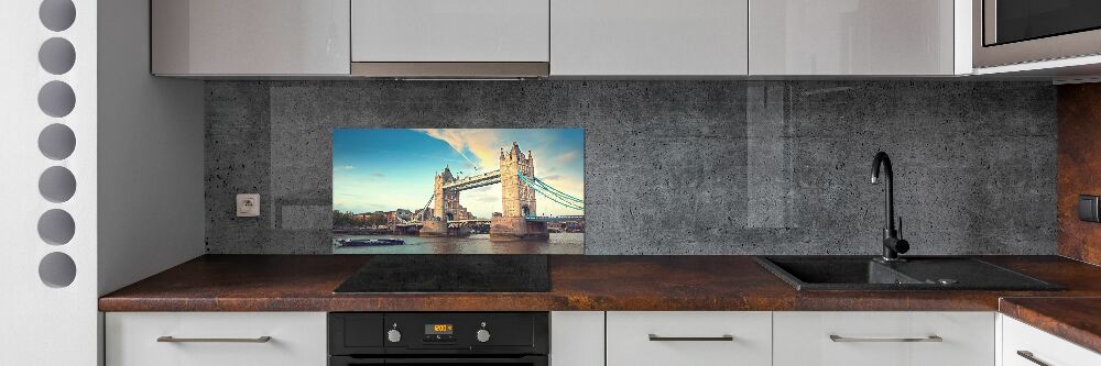 Glass splashback Tower Bridge London