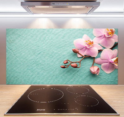 Cooker splashback Orchid