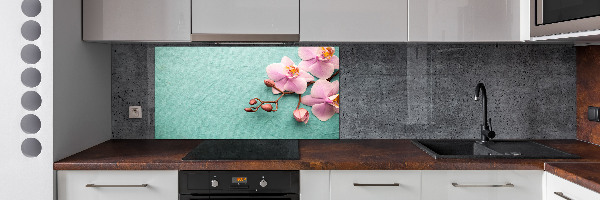 Cooker splashback Orchid