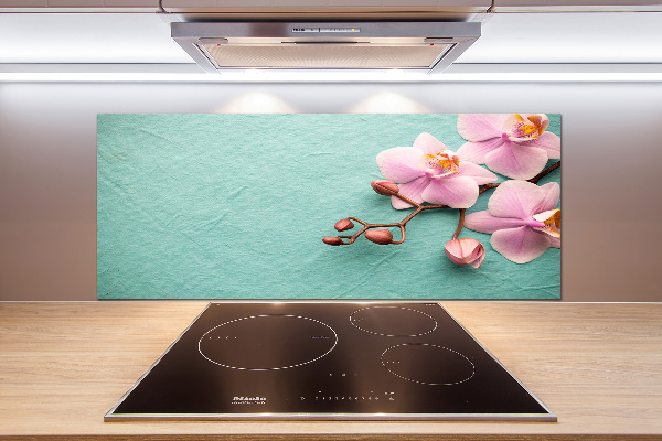 Cooker splashback Orchid