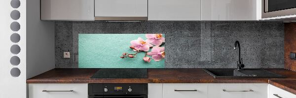 Cooker splashback Orchid