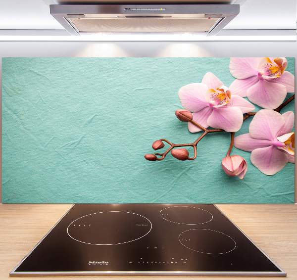 Cooker splashback Orchid