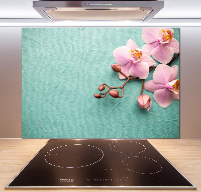 Cooker splashback Orchid