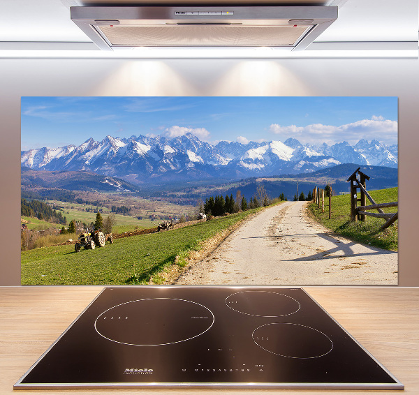 Cooker splashback Panorama of the Tatra Mountains