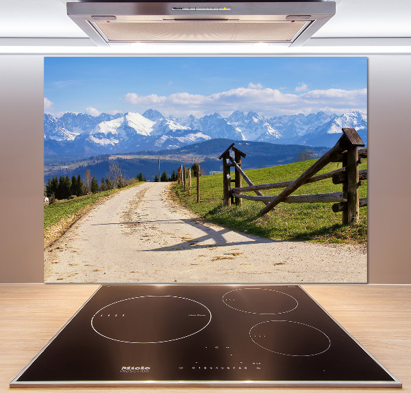 Cooker splashback Panorama of the Tatra Mountains