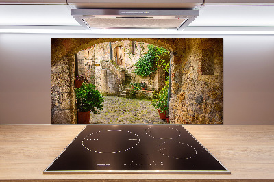 Cooker splashback Charming street