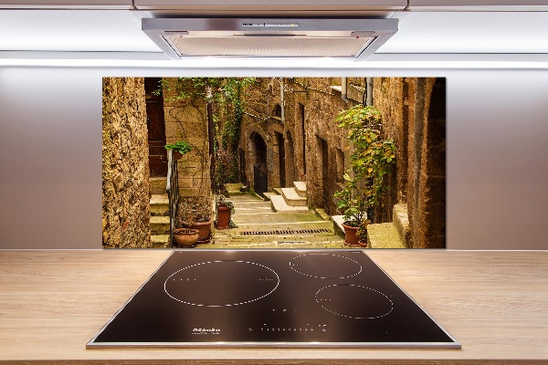 Kitchen splashback panel Italian streets