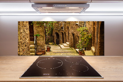 Kitchen splashback panel Italian streets