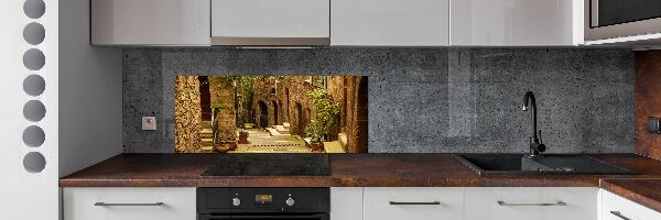 Kitchen splashback panel Italian streets