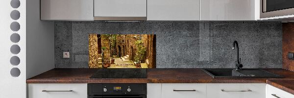 Kitchen splashback panel Italian streets