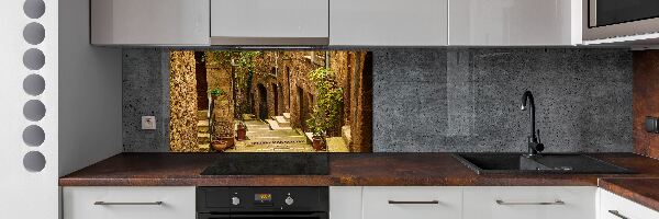 Kitchen splashback panel Italian streets