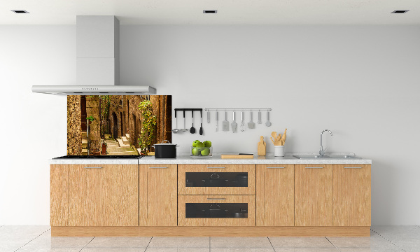 Kitchen splashback panel Italian streets