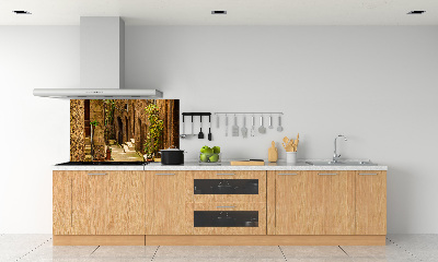 Kitchen splashback panel Italian streets