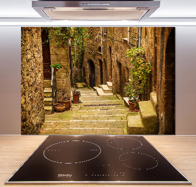 Kitchen splashback panel Italian streets