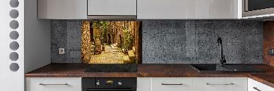 Kitchen splashback panel Italian streets