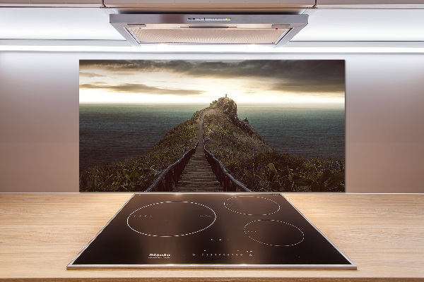 Cooker splashback Path on the rock