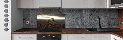 Cooker splashback Path on the rock