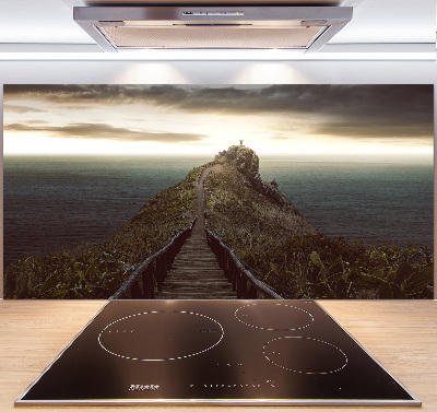 Cooker splashback Path on the rock